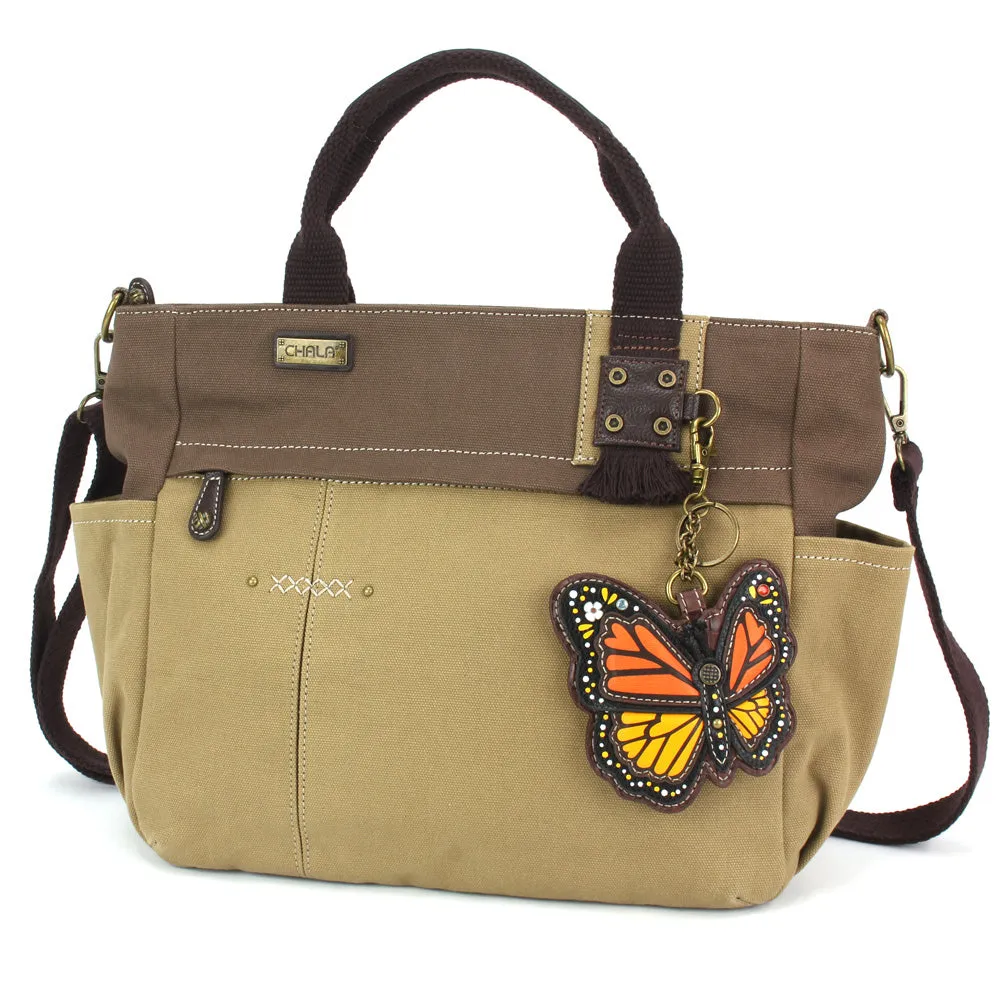 Multi Pocket Tote - Monarch Butterfly