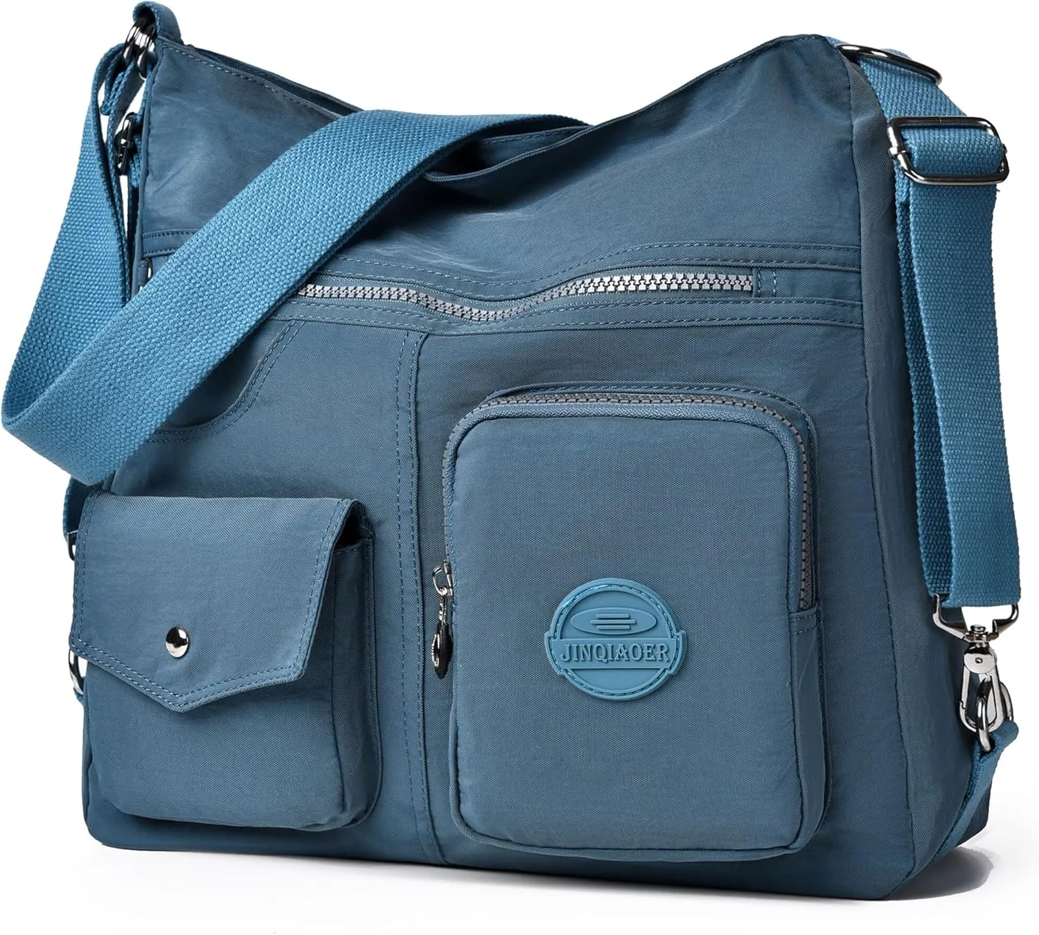 Multipurpose Hobo Purse for Women with Antitheft RFID, Waterproof Nylon Crossbody Bag Shoulder Handbag, Convertible Backpack