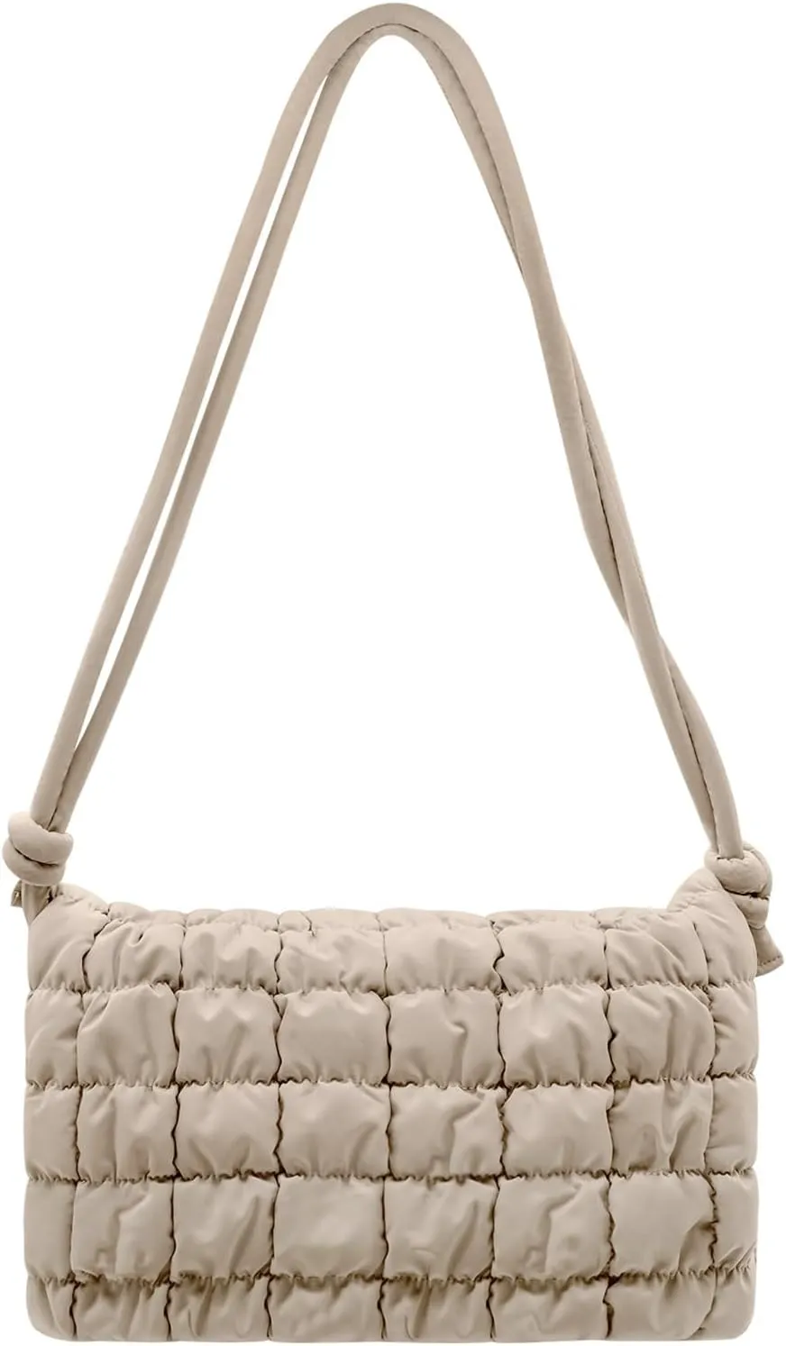 NAARIIAN Small Shoulder handbag for Women, Puffy Cute Purses Quilted Crescent Hobo Clutch Top-Handle
