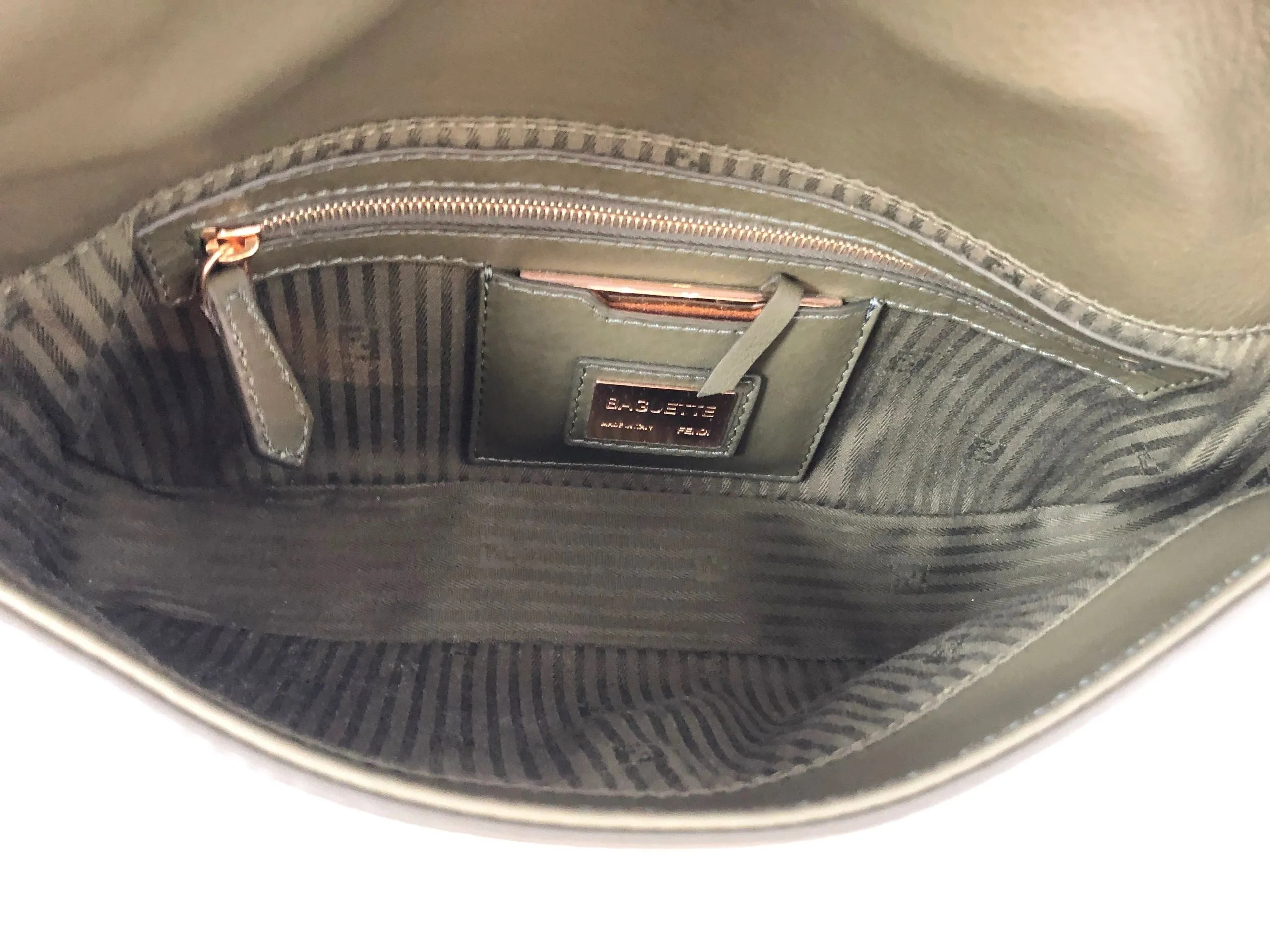 NEW Leather Baguette Bag