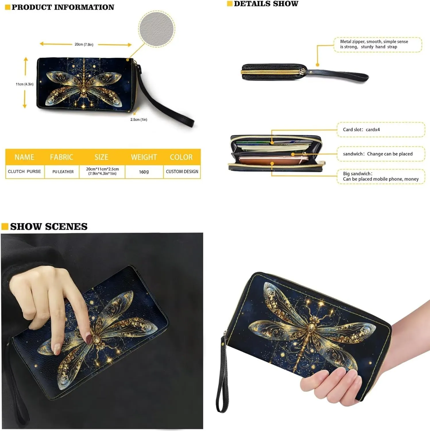 Novelty Handbag Wallet Purse for Women,Handbag Wallet Combo Personalized Hobo Bag Work Tote Bag with Wallet Set