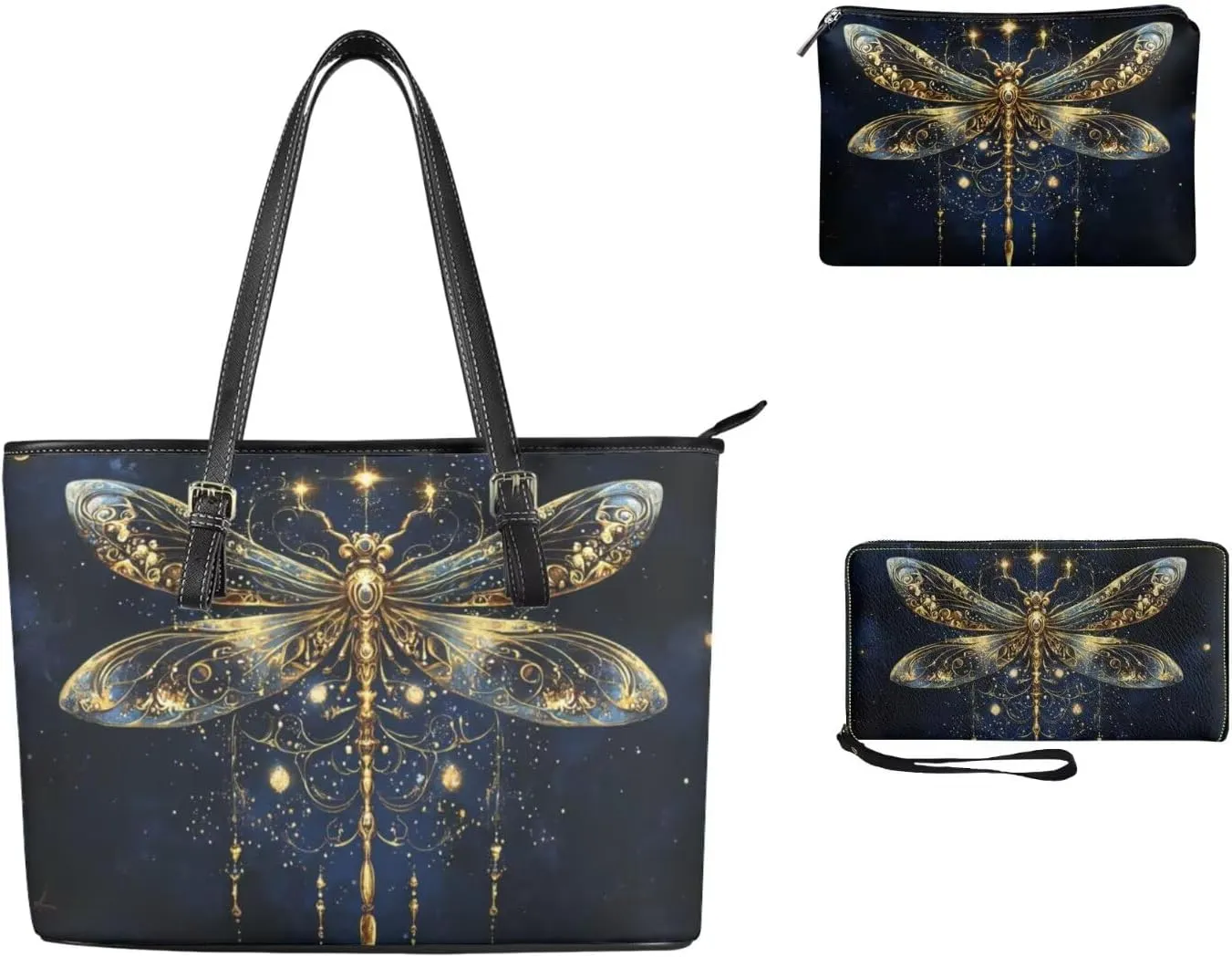 Novelty Handbag Wallet Purse for Women,Handbag Wallet Combo Personalized Hobo Bag Work Tote Bag with Wallet Set