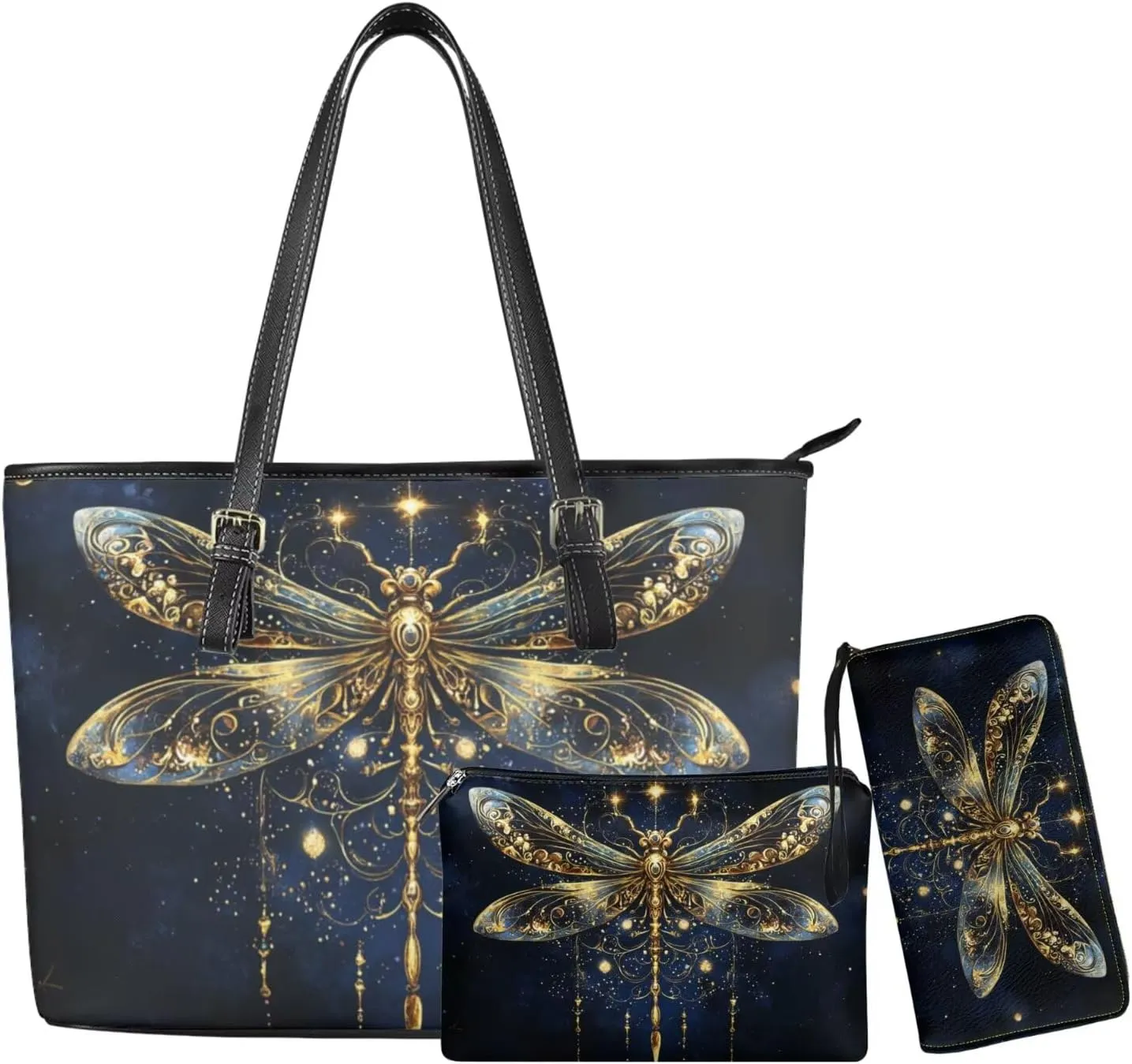 Novelty Handbag Wallet Purse for Women,Handbag Wallet Combo Personalized Hobo Bag Work Tote Bag with Wallet Set