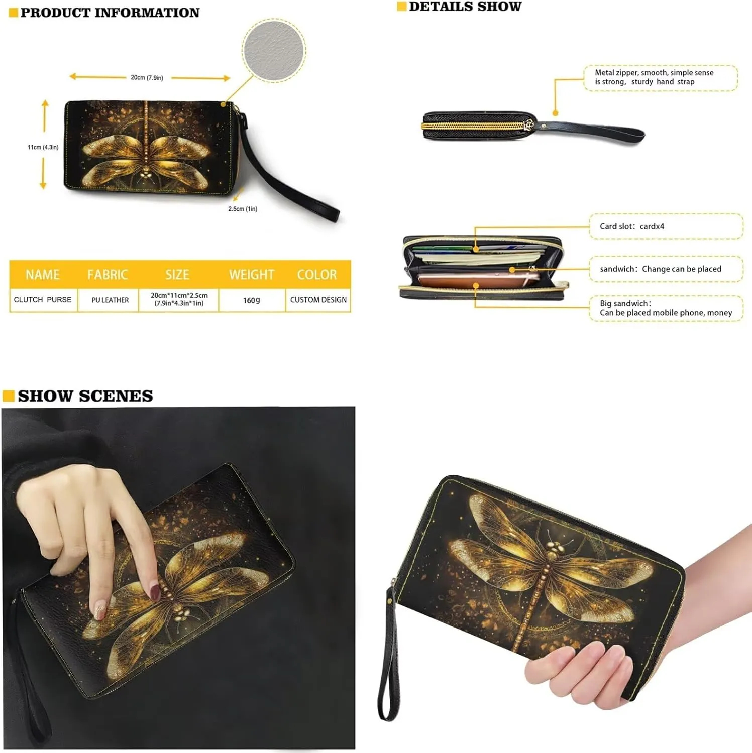 Novelty Handbag Wallet Purse for Women,Handbag Wallet Combo Personalized Hobo Bag Work Tote Bag with Wallet Set