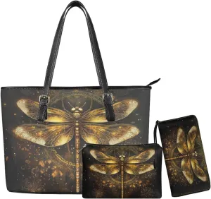 Novelty Handbag Wallet Purse for Women,Handbag Wallet Combo Personalized Hobo Bag Work Tote Bag with Wallet Set