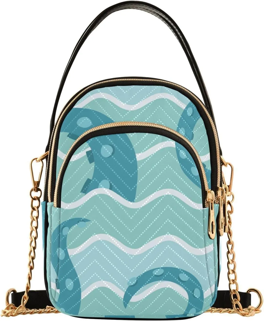 Ocean Tentacles Small Women's Crossbody Purse, Shoulder Bag for Women Handbags Cell Phone Purse
