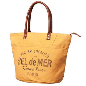 OHLAY KB467 TOTE Upcycled Canvas Genuine Leather women bag western handbag purse