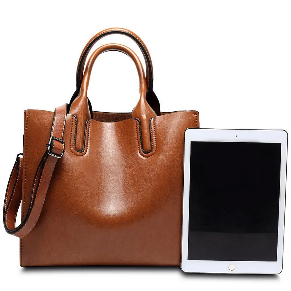 Oil Eco-Leather Tote Bag