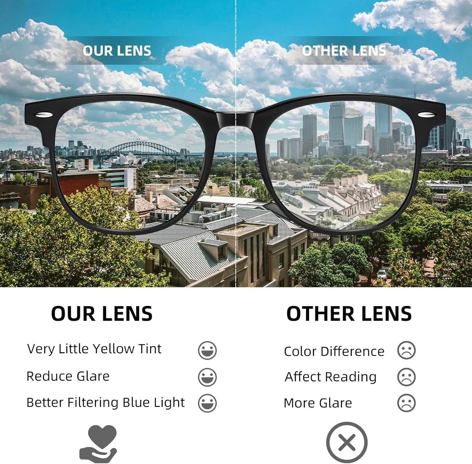 Okany 3 Pack Blue Light Blocking Glasses for Women Men, Round Computer Glasses Anti Eye Strain/UV/Glare Gaming Glasses