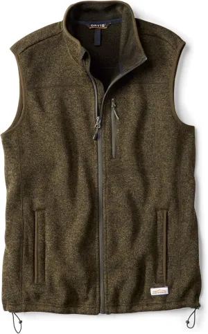 Orvis Recycled Fleece Sweater Vest for Men - Warm and Comfortable Men's Fleece Vest Made with Brushed Anti-Pilling Fiber