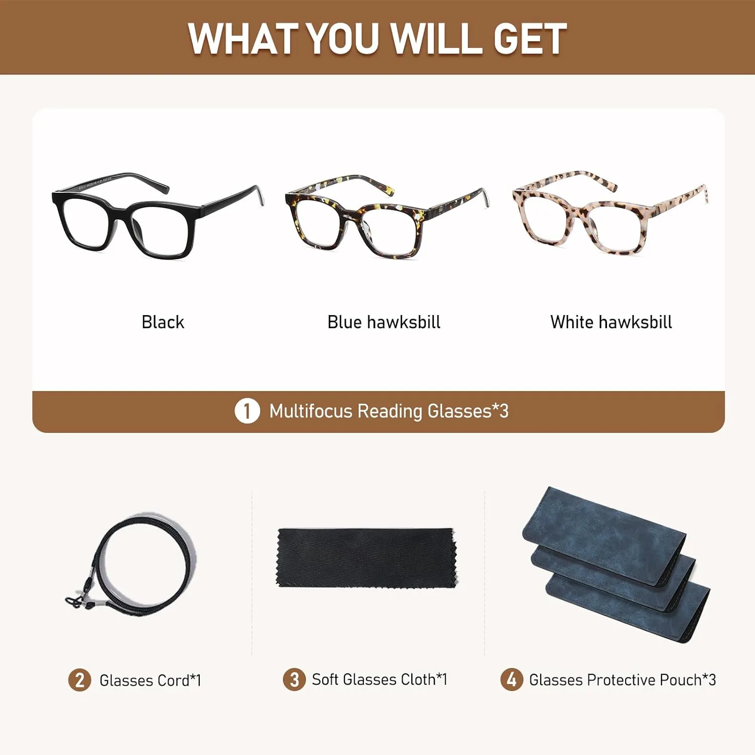 Oversized Reading Glasses For Women Blue Light Blocking Square Computer Reader Stylish Unbreakable Large Eyewear LK6078