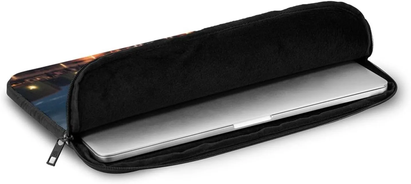 Paris Tower Pattern Shockproof Portable Laptop 15 inch Sleeve Bag for Men and Women - Ideal for Business Travel, School, and Daily Use