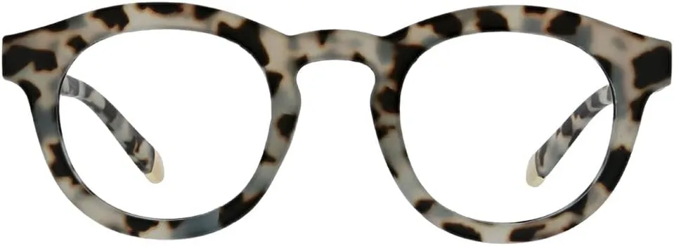 Peepers by PeeperSpecs Oprah's Favorite Women's Round Stardust Blue Light Blocking Reading Glasses and No Correction Eyewear