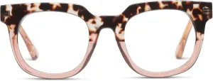 Peepers by PeeperSpecs Women's Showbiz Square Blue Light Blocking Reading Glasses