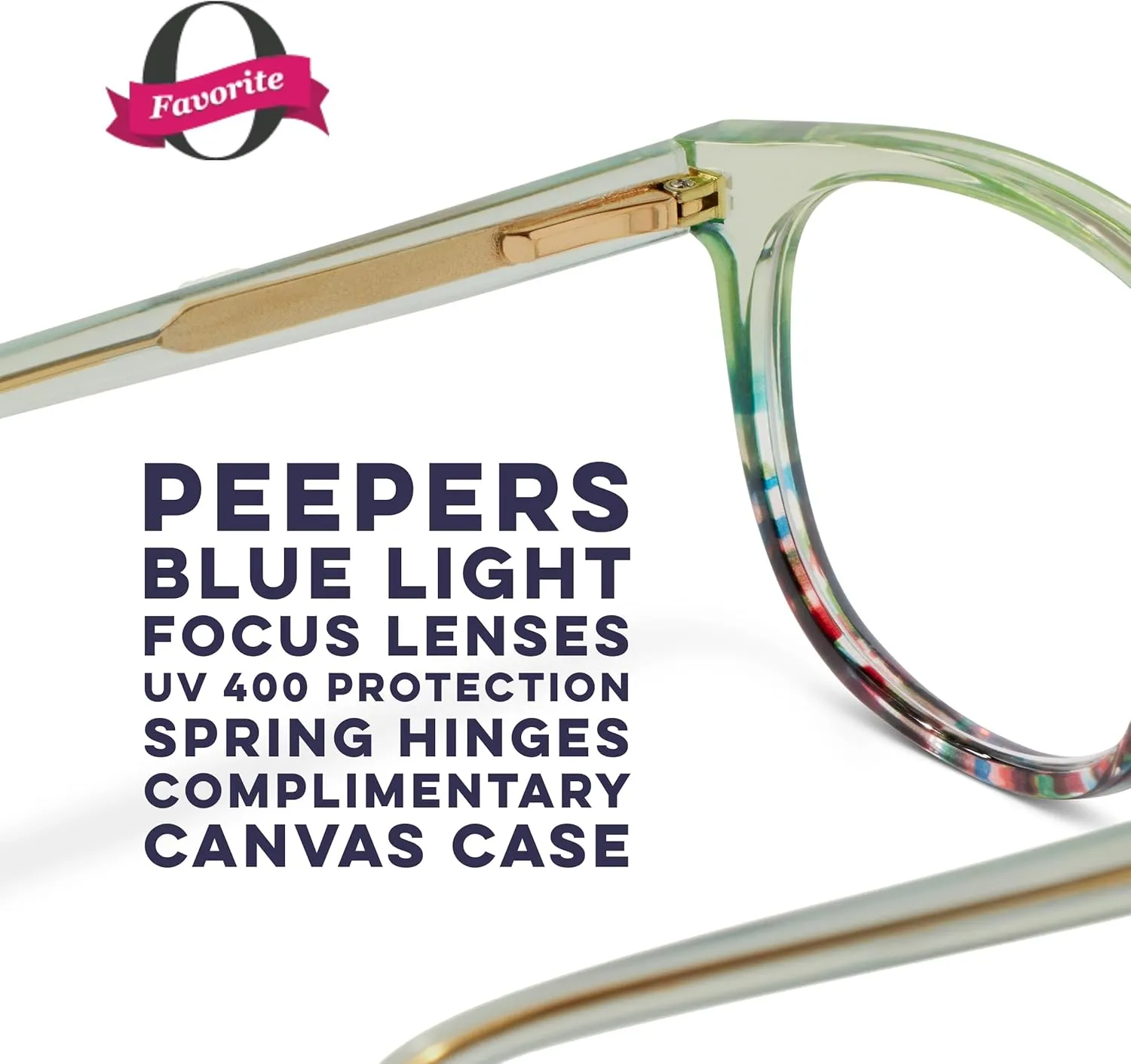 Peepers by PeeperSpecs Women's That's a Wrap Round Blue Light Blocking Reading Glasses