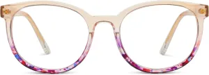 Peepers by PeeperSpecs Women's That's a Wrap Round Blue Light Blocking Reading Glasses