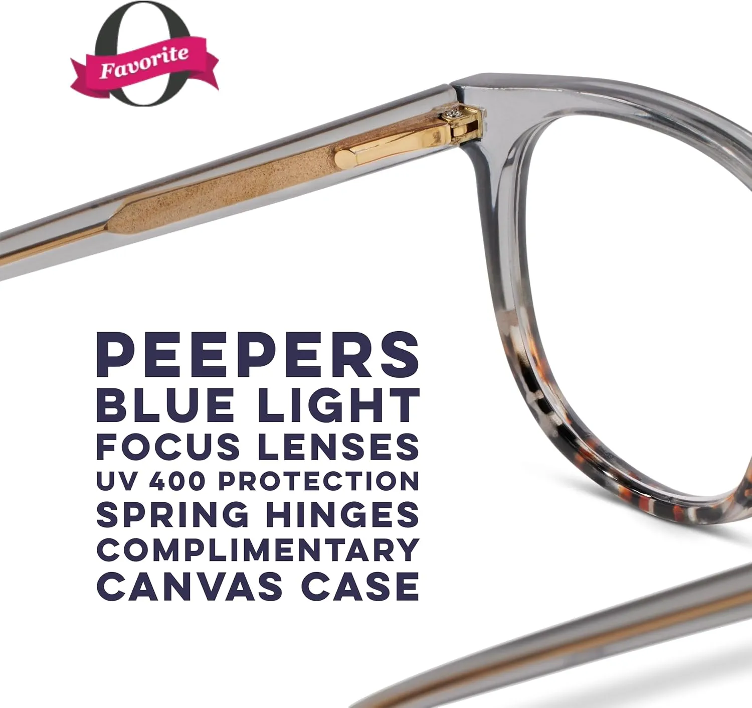 Peepers by PeeperSpecs Women's That's a Wrap Round Blue Light Blocking Reading Glasses