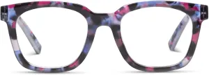 Peepers by PeeperSpecs Women's to The Max Square Blue Light Blocking Reading Glasses