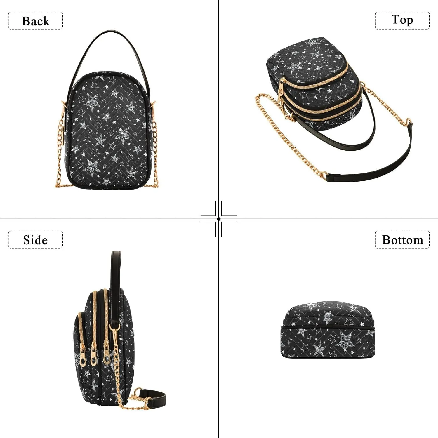 Phone Purse Women Small Cell Wallet Crossbody Bags Women's Crossbody Handbags Mini Shoulder Bag Quatrefoil Teal