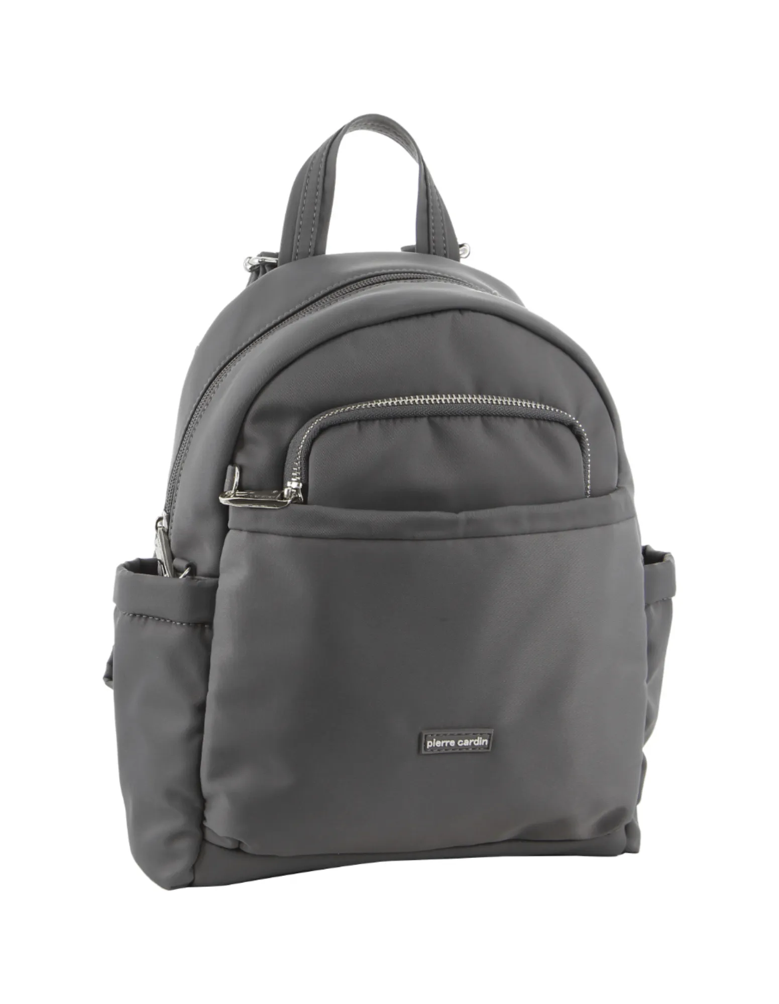 Pierre Cardin Nylon Anti-Theft Backpack in Grey