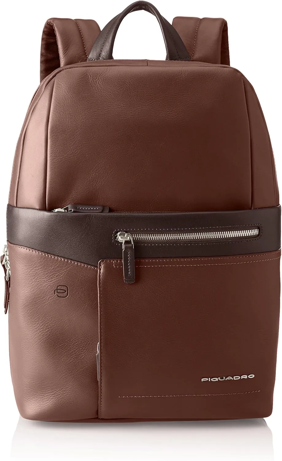 Piquadro Unisex Cary Unisex Leather Dark Brown Backpack Brown