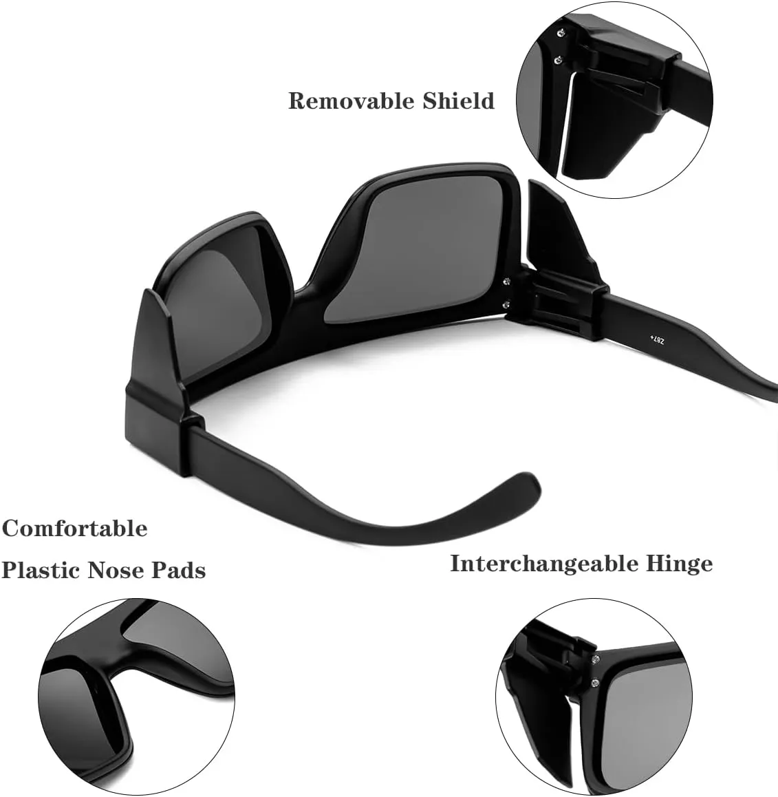 Polarized Sunglasses for Men Women Impact Resistance Z87.1safety UV400 Protection light weight for Workers