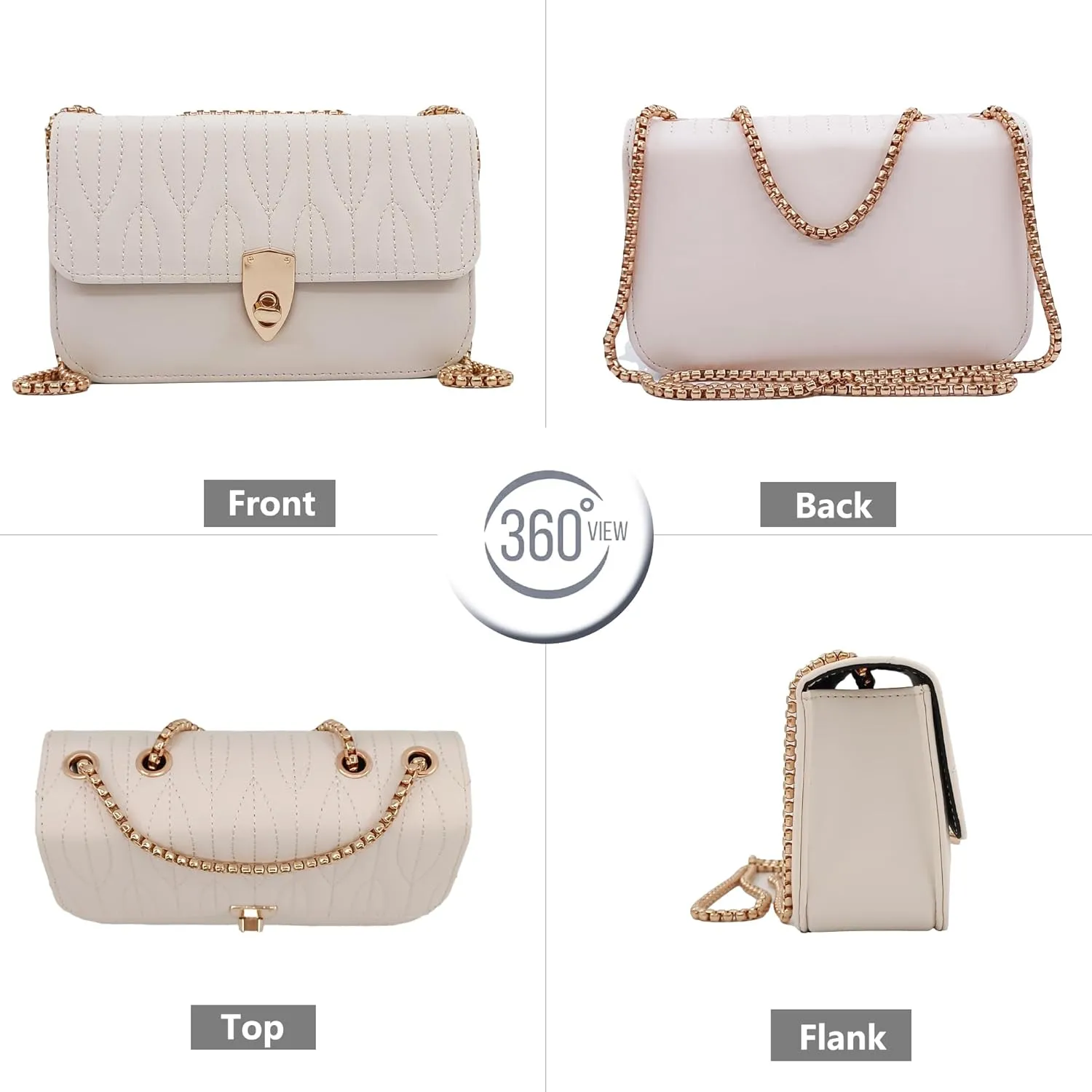 PORT&LOTUS Mini Shoulder Bag for Women PU Leather Small Bags for Women Little Tote Bag Women Purses