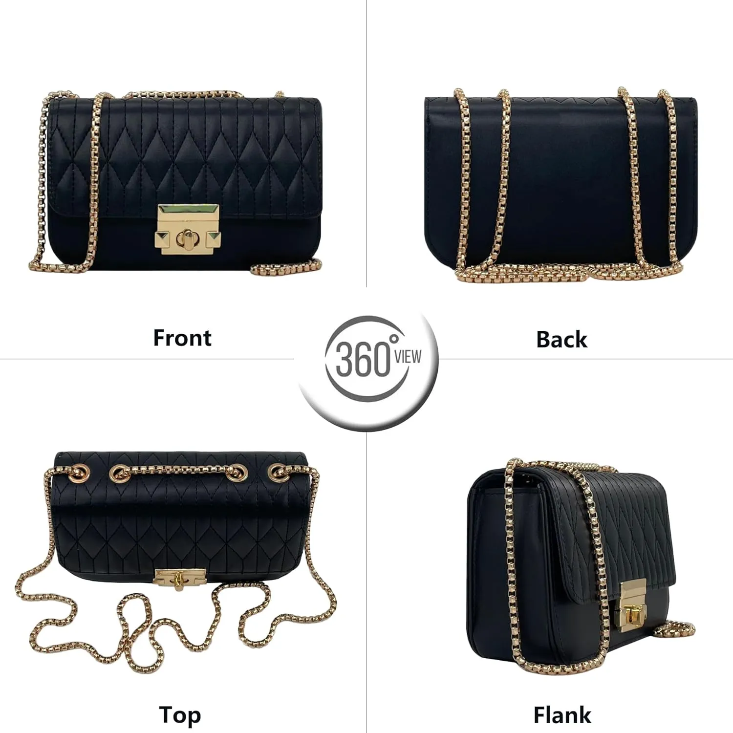 PORT&LOTUS Mini Shoulder Bag for Women PU Leather Small Bags for Women Little Tote Bag Women Purses