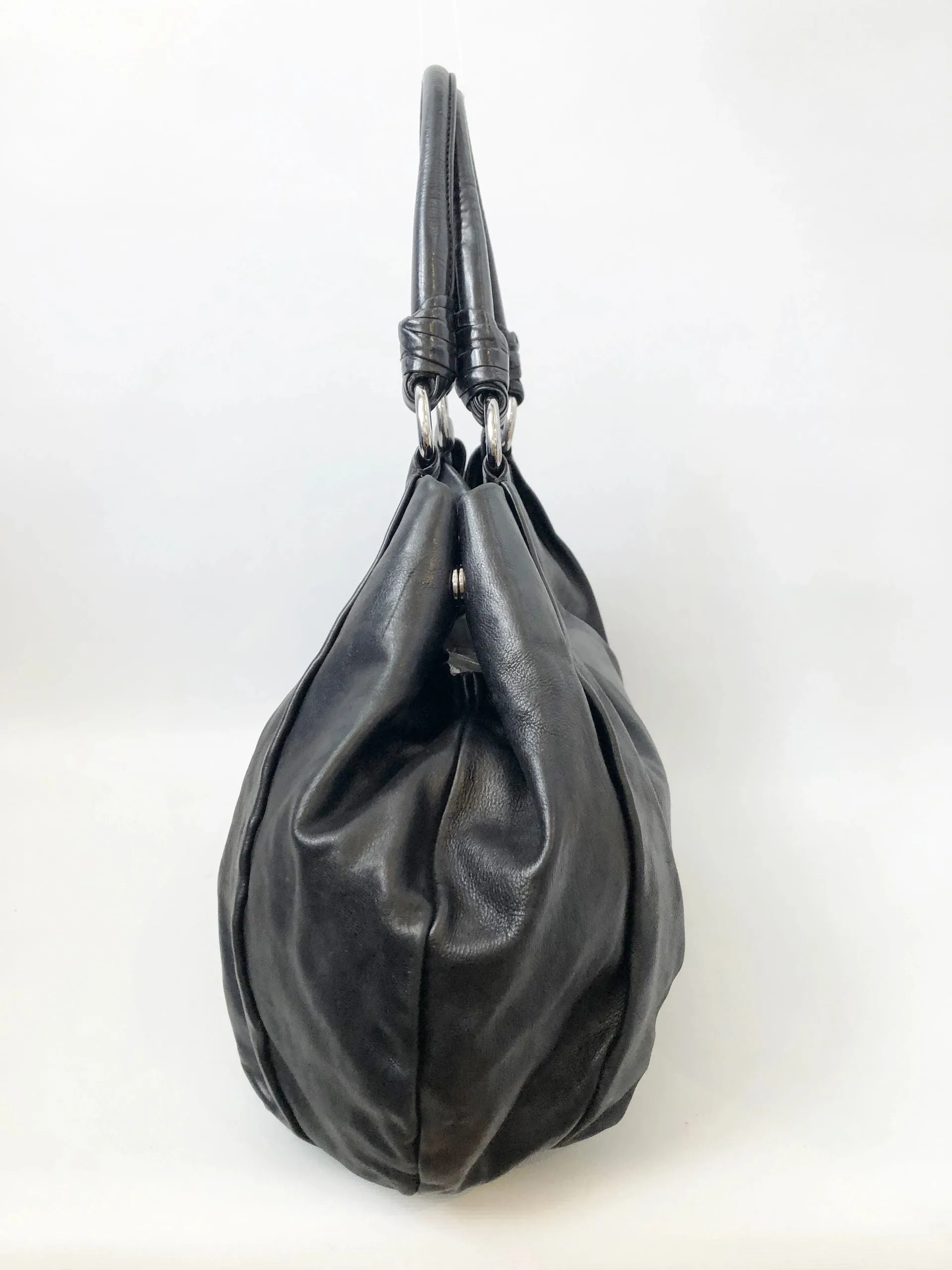 Prada Leather Ring Satchel