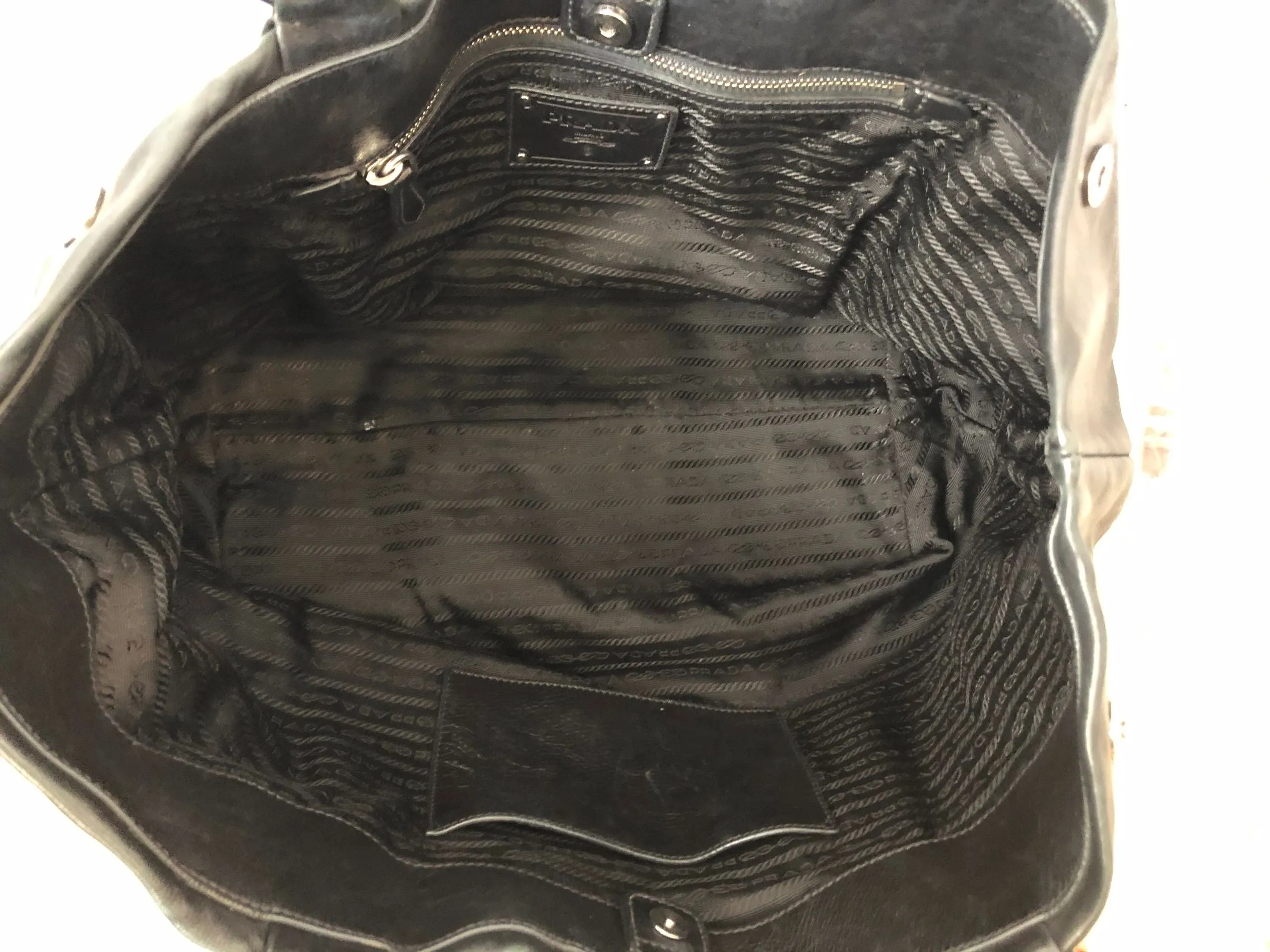 Prada Leather Ring Satchel