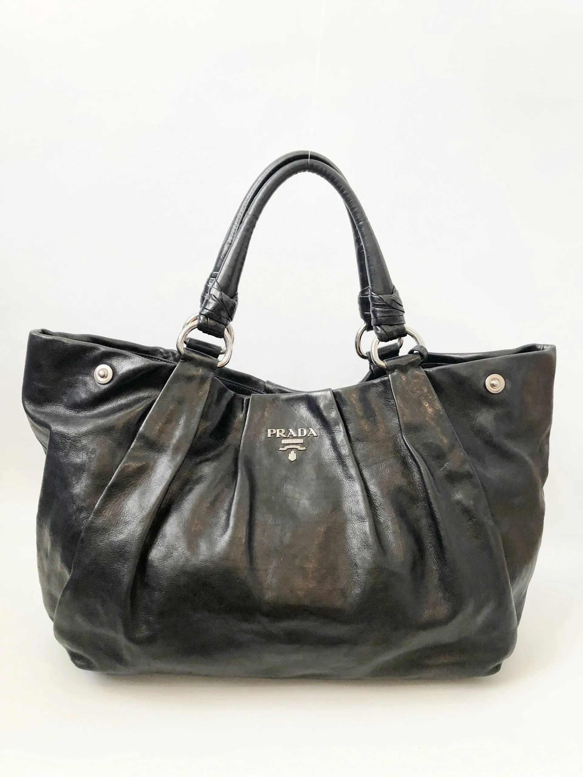 Prada Leather Ring Satchel