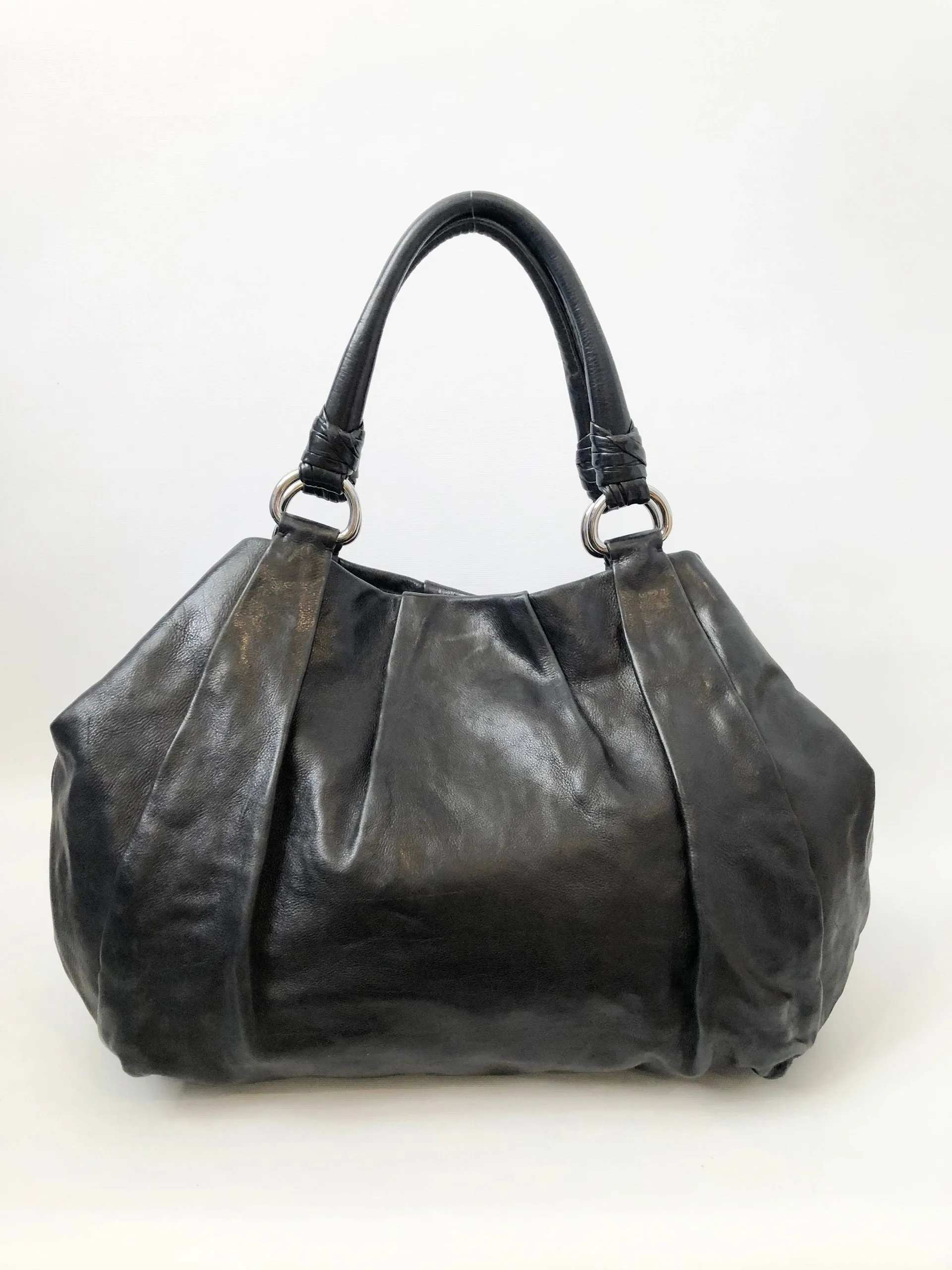 Prada Leather Ring Satchel