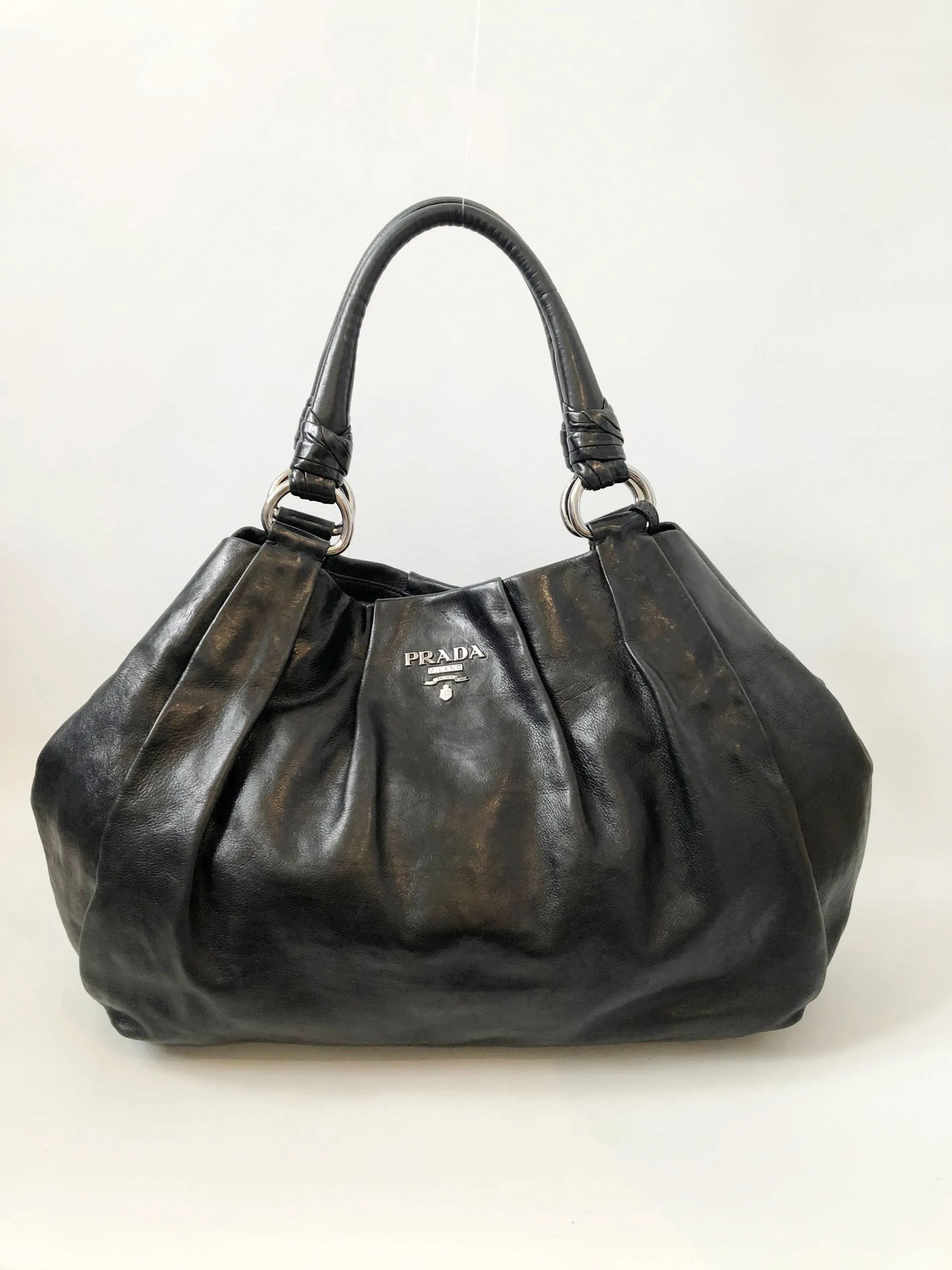 Prada Leather Ring Satchel