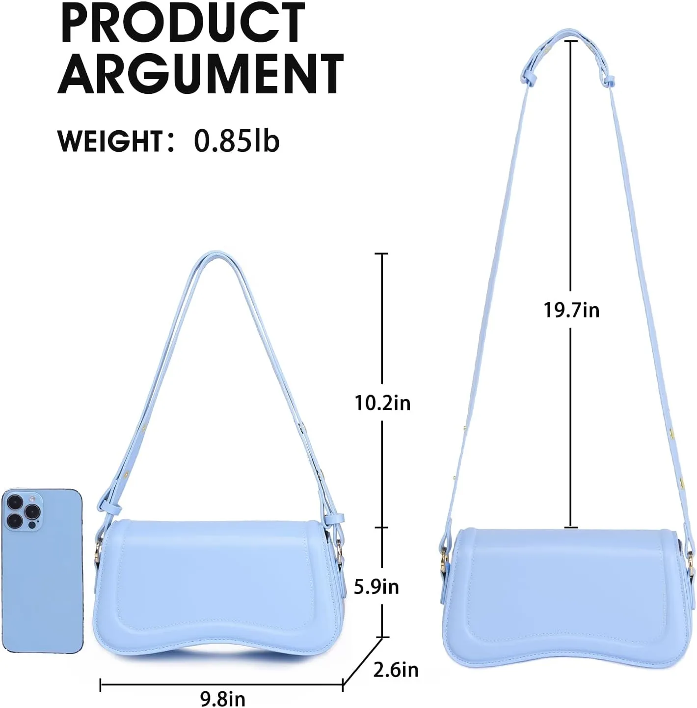 PU Leather Tote Bag for Women with 2 Removable Straps and Zipper Closure