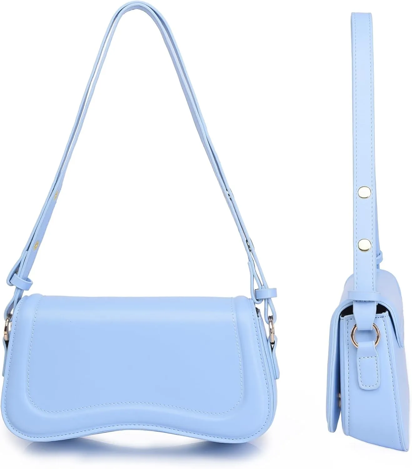 PU Leather Tote Bag for Women with 2 Removable Straps and Zipper Closure