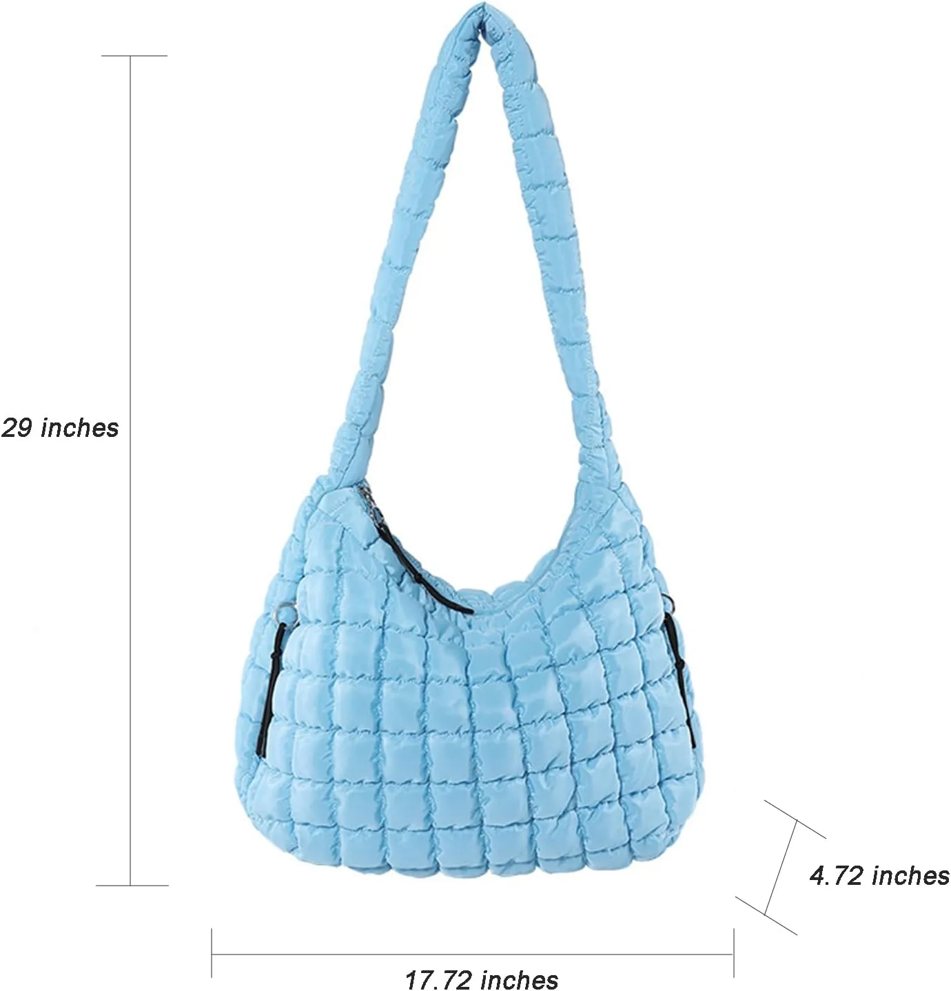 Puffy Tote Bag for Women Large Crossbody Quilted Puffer Carryall Bag Hobo Oversized Handbags