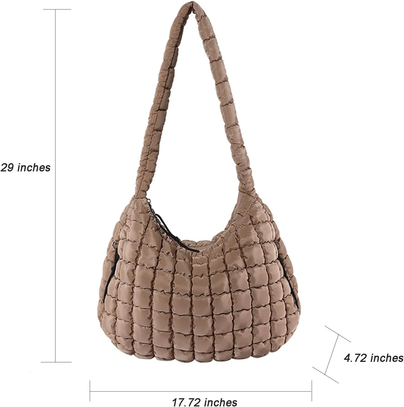 Puffy Tote Bag for Women Large Crossbody Quilted Puffer Carryall Bag Hobo Oversized Handbags