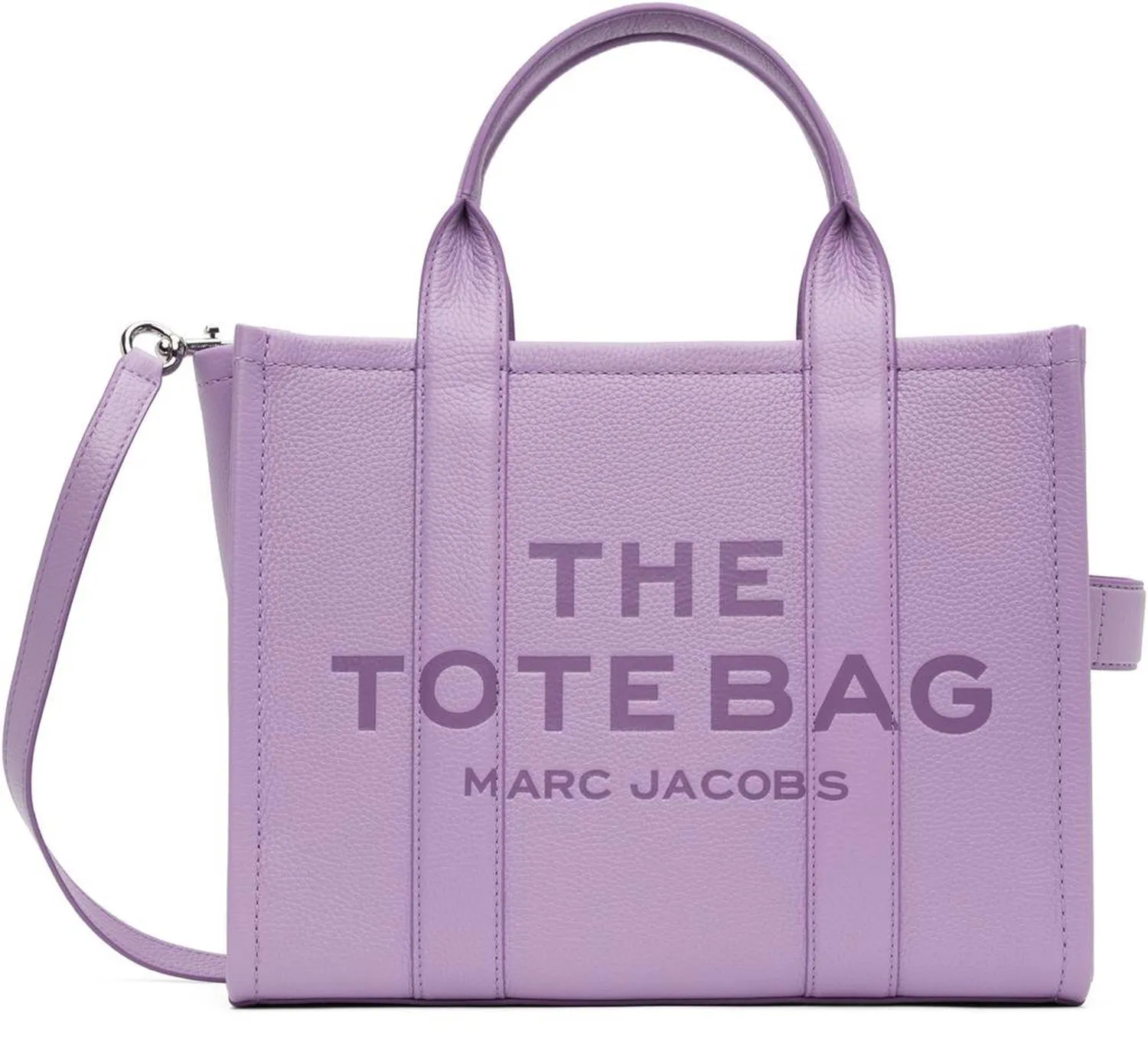 Purple 'The Leather Medium' Tote
