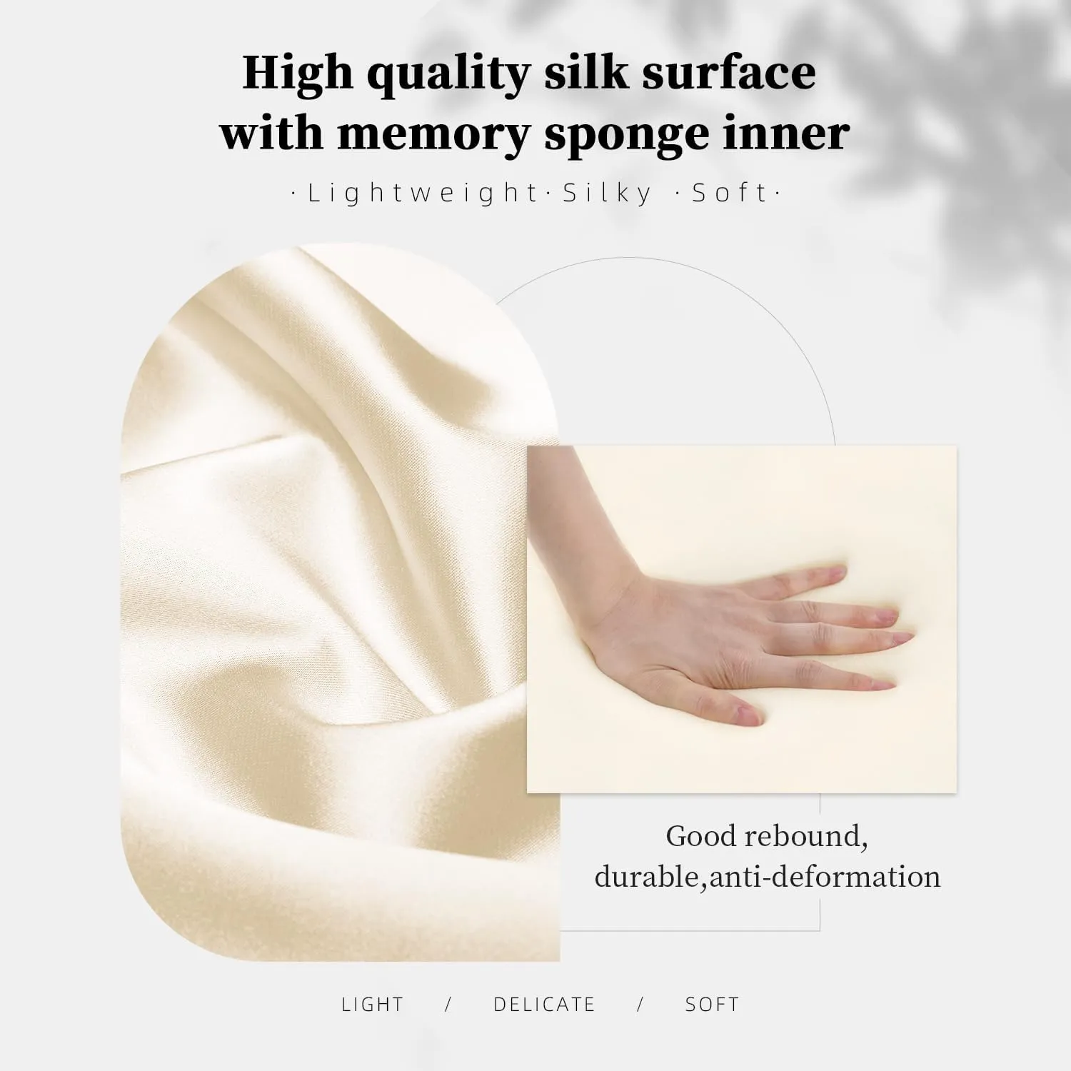 Purse Shaper Insert for Garden Party 30 Bag, Tote Bag Pillow to Keep Shape, Soft Satin Surface with Memory Foam Inner without Overfull (Craie, GP30