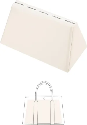 Purse Shaper Insert for Garden Party 30 Bag, Tote Bag Pillow to Keep Shape, Soft Satin Surface with Memory Foam Inner without Overfull (Craie, GP30