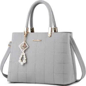 Purses and Handbags for Women PU Leather Top Handle Satchel Ladies Shoulder Tote Bags