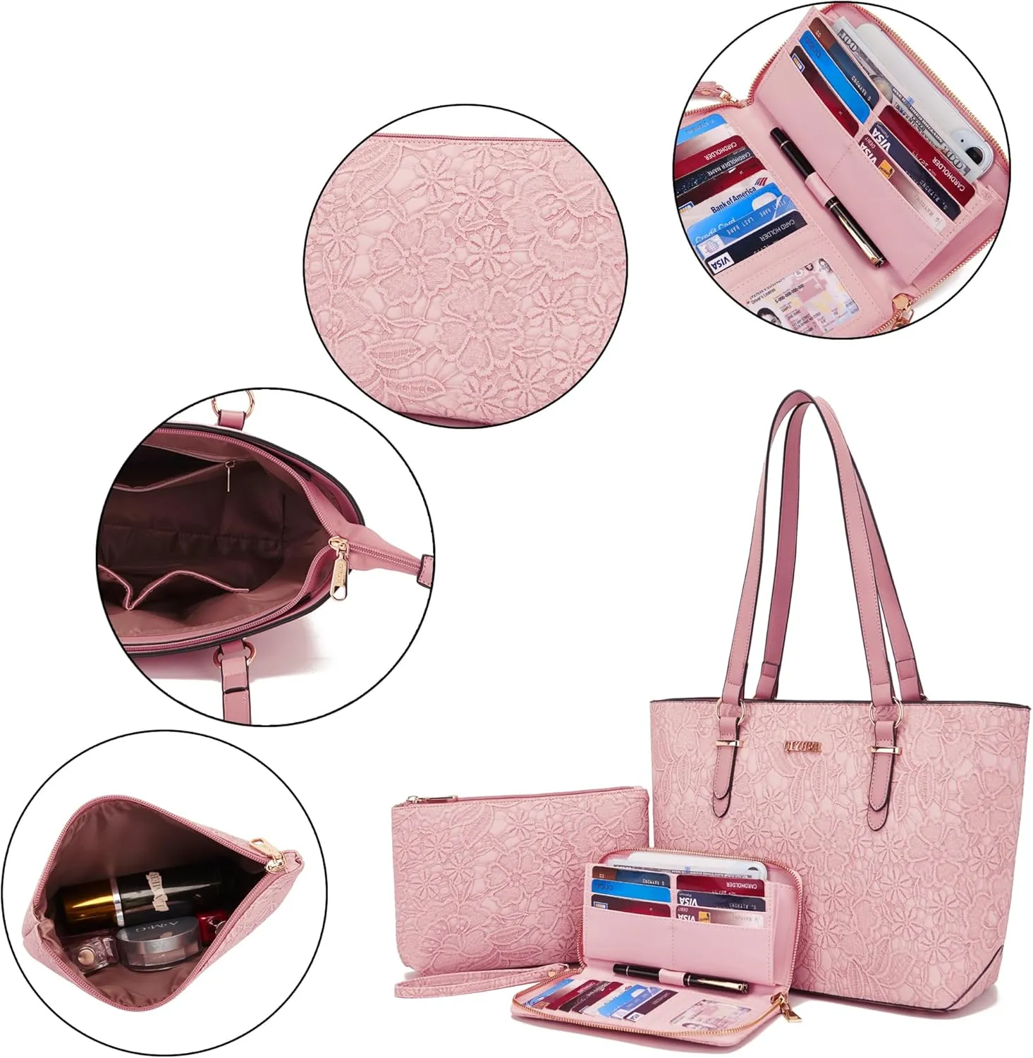 Purses And Wallets Set For Women Work Tote Satchel Handbags Shoulder Bag Top Handle Totes Purse With Matching Wallet