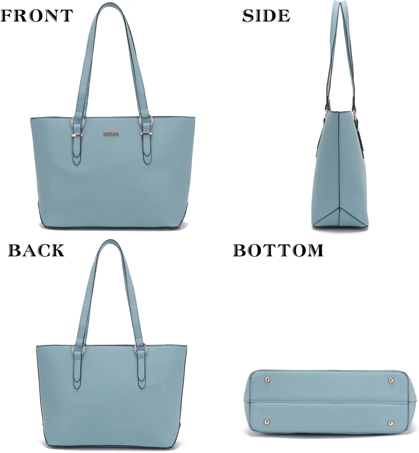 Qiyuer Women Purses Handbags Wallet Sets Shoulder Bags Top Handle Satchel Tote Purse Work Bag Set With Matching Wallet 3pcs