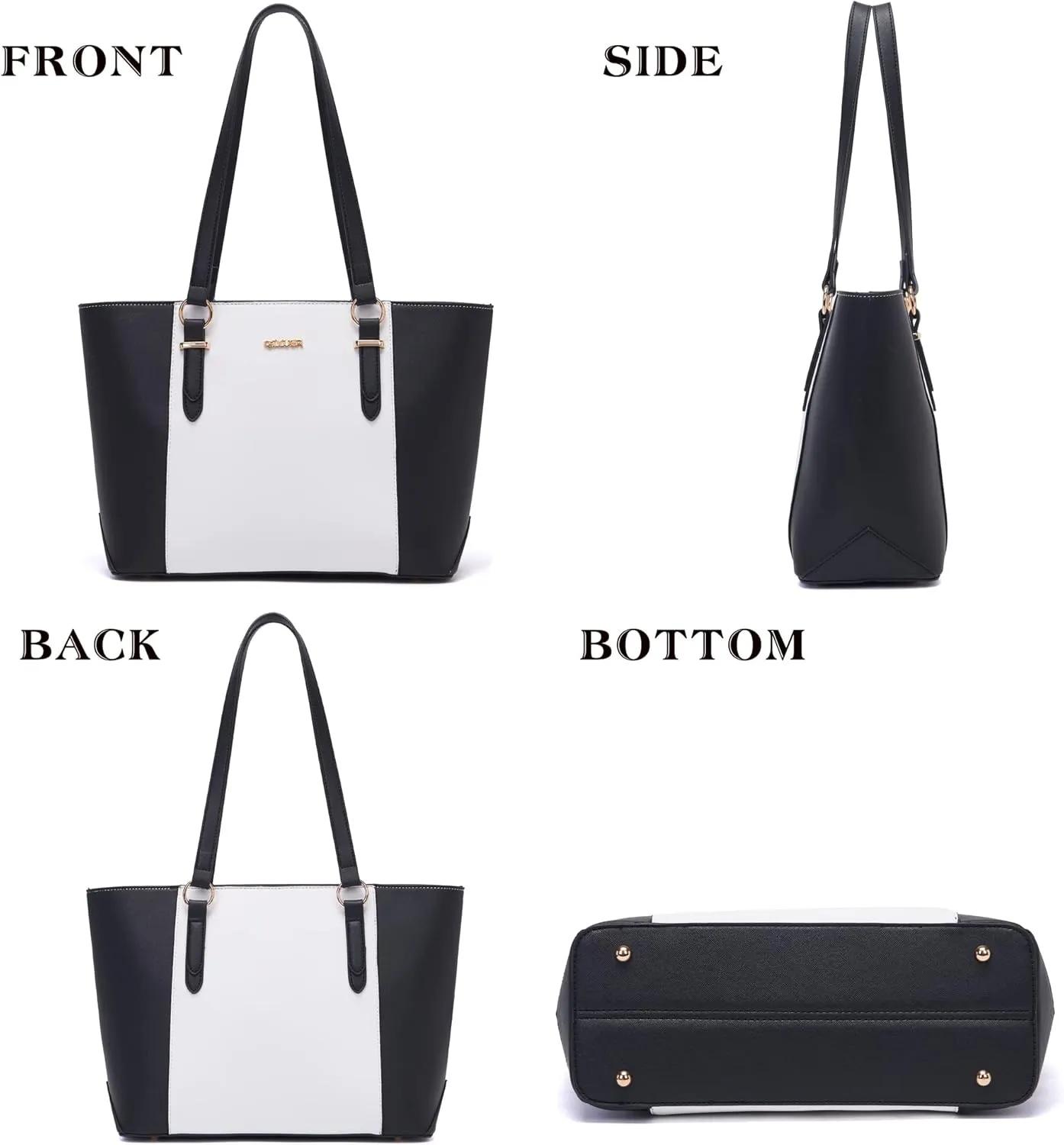 Qiyuer Women Purses Handbags Wallet Sets Shoulder Bags Top Handle Satchel Tote Purse Work Bag Set With Matching Wallet 3pcs
