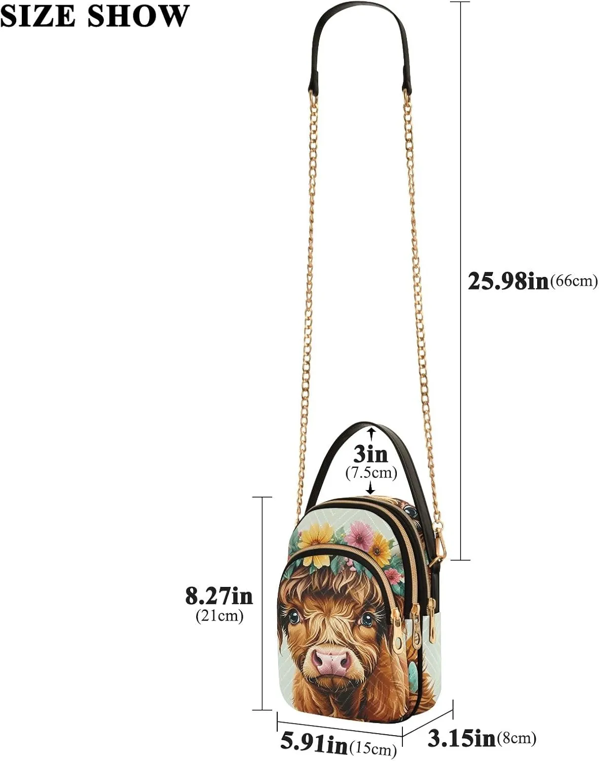 Quilted Crossbody Bag Small Shoulder Purse Women's Handbags Phone Purse with Chain