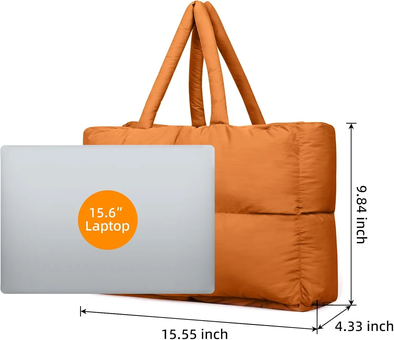 Quilted Puffer Tote Bag for Women Soft Puffy Hobo Crossbody Handbags Purse Lightweight Shoulder Bag