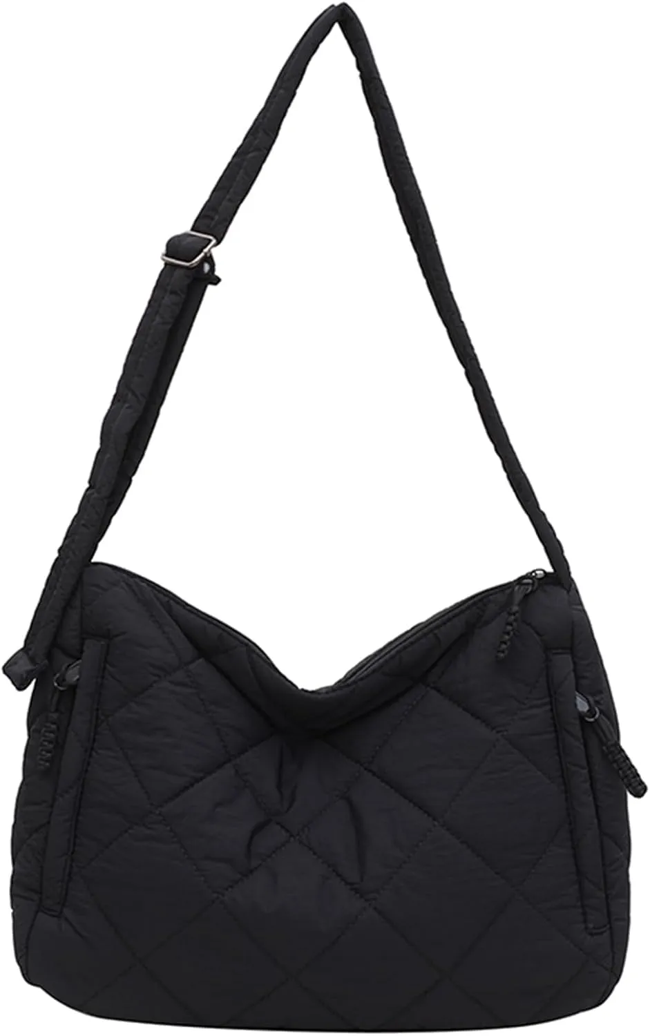 Quilted Puffer Tote Bags for Women, Puffy Crossbody Shoulder Handbags, Hobo Bag