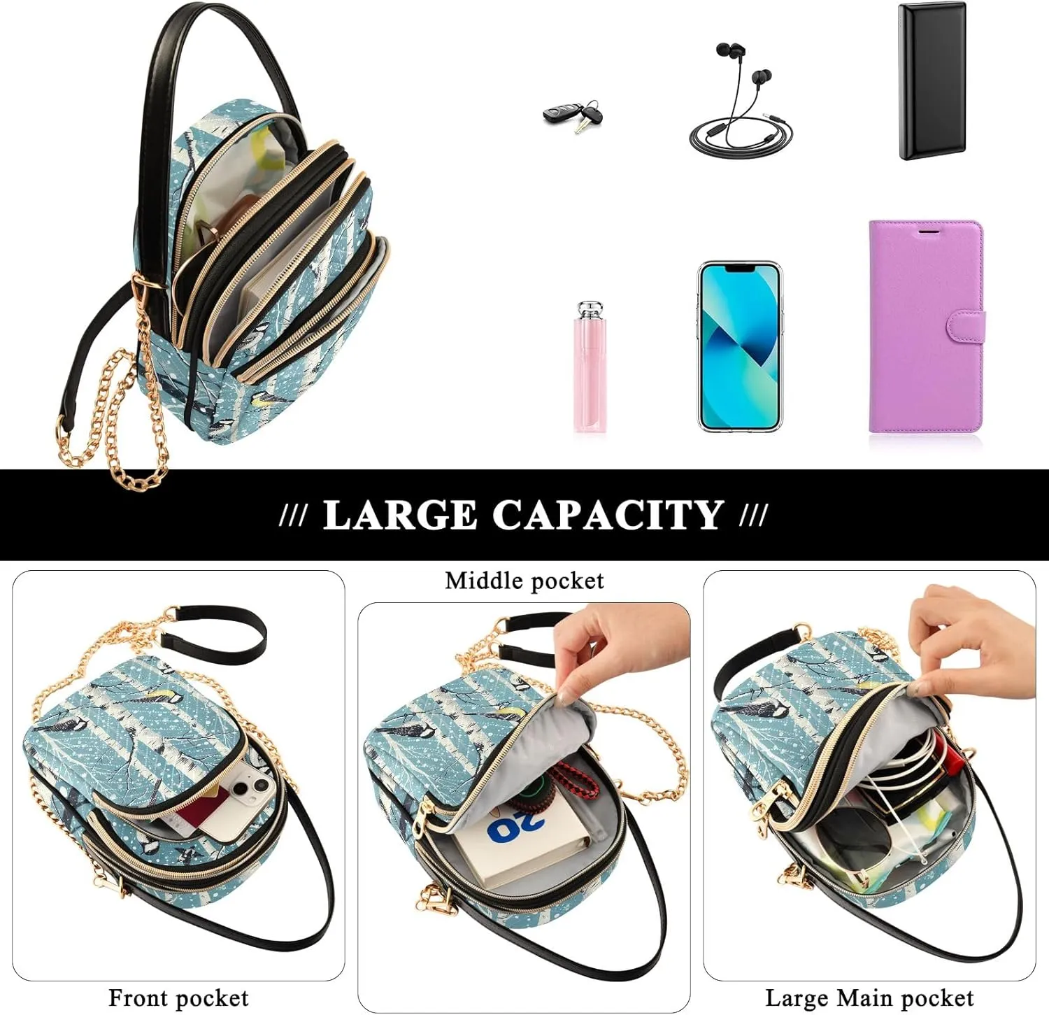Quilted Shoulder Bag Small Small Shoulder Bags for Women