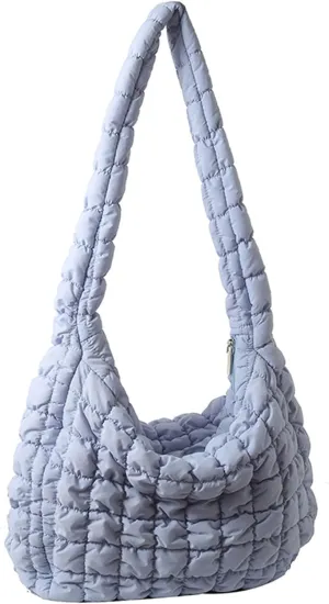 Quilted Tote Bag for Women Puffer Bags Large Padding Shoulder Bag Dumpling Underarm Bag Tote Bag Cloud Handbags with Zip
