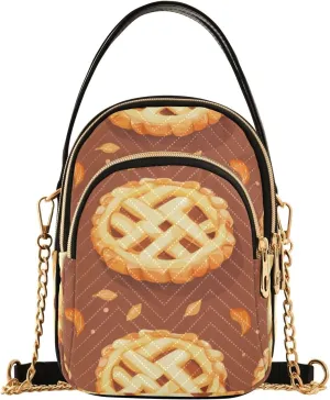 Quilted Tote Bag Pine Cone Biscuit Crossbody Shoulder Purse with Pockets, Everyday Handbags